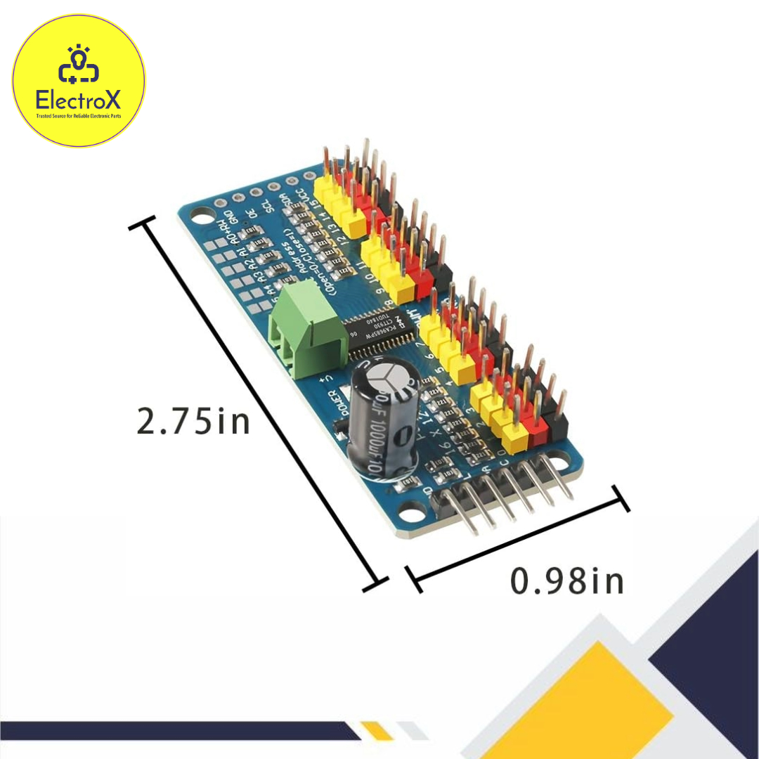 PCA9685 16 CH 12Bit PWM Servo Motor Driver Board Controller IIC Interface for Arduino Raspberry Pi 3B 3B+ for Robot. 
