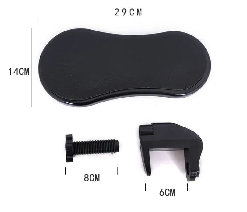 Adjustable Wrist Mouse Pad, Computer Arm Supporter Table and Chair Armrest Mouse Pad Bracket. 