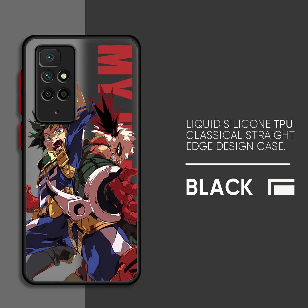 Deku My Hero Academia Phone Case for Redmi 9C 12C K40 Pro A2 9T 10 12 5G 10C 9A A1 9 Bumper Funda Shockproof Cover. 