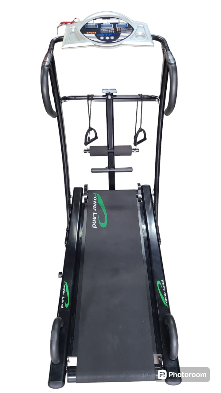 5 Way Manual Treadmill-Black and Red. 