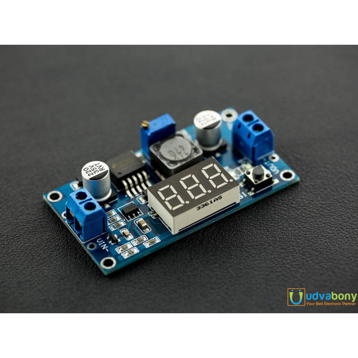 DISPLAY With LM2596 LM-2596 2596 DC To DC Step Down Adjustable 4-35V To 1.25-30V 3A Buck Converter Voltage Regulator With 7 Segment Display Electronics Circuitry & Parts
