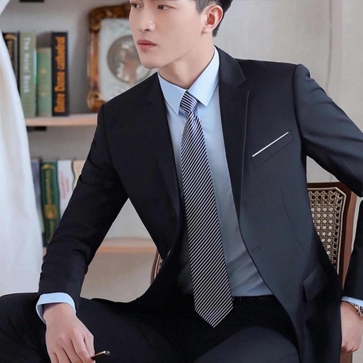 Suit Suit Men's Business Slim Fit Small Business Suit Coat Leisure  Professional Formal Dress Groom
