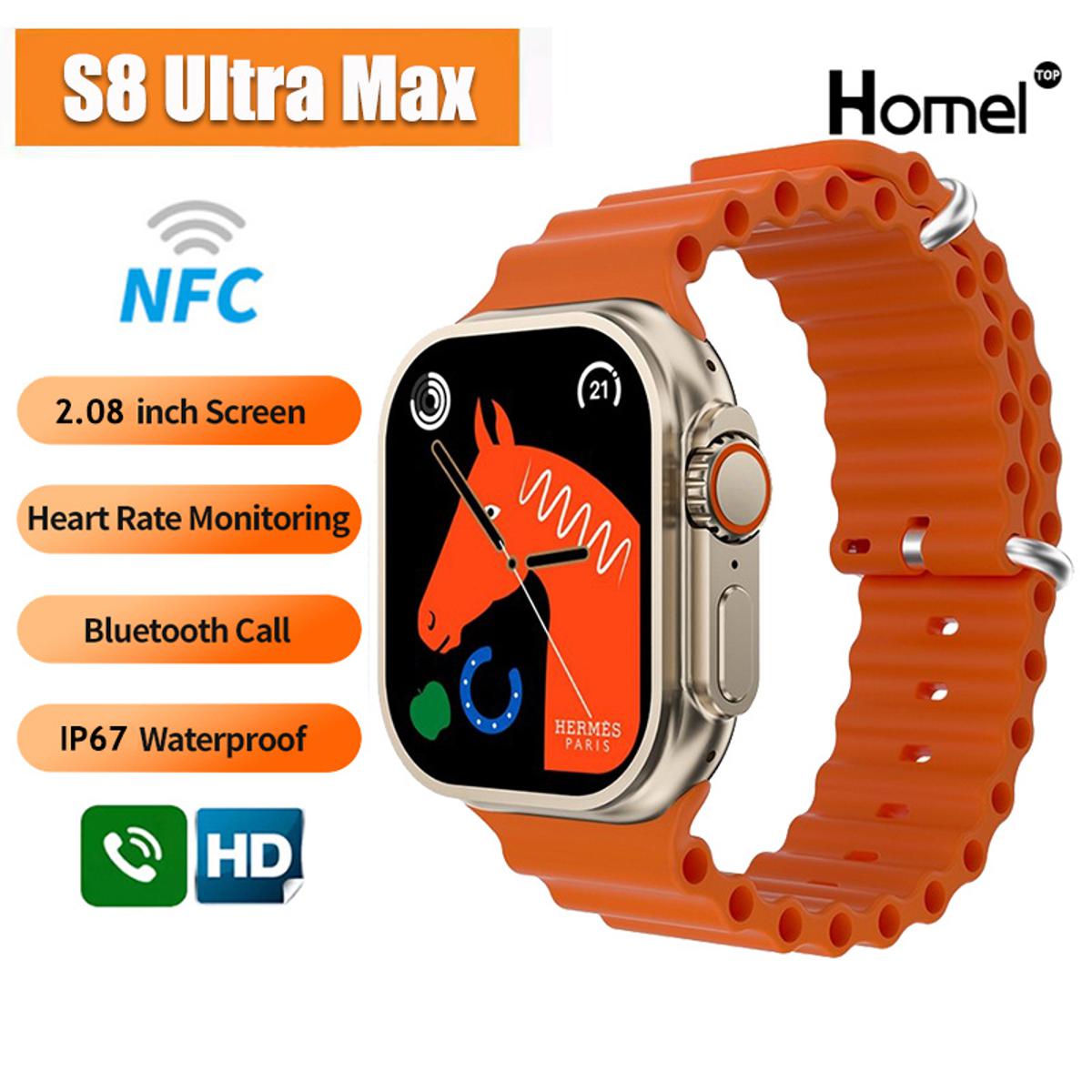 S8 Ultra Smart Watch Series 8 Bluetooth Call Smartwatch Watch Sleep Monitoring Wireless Charging Watch for Men Women