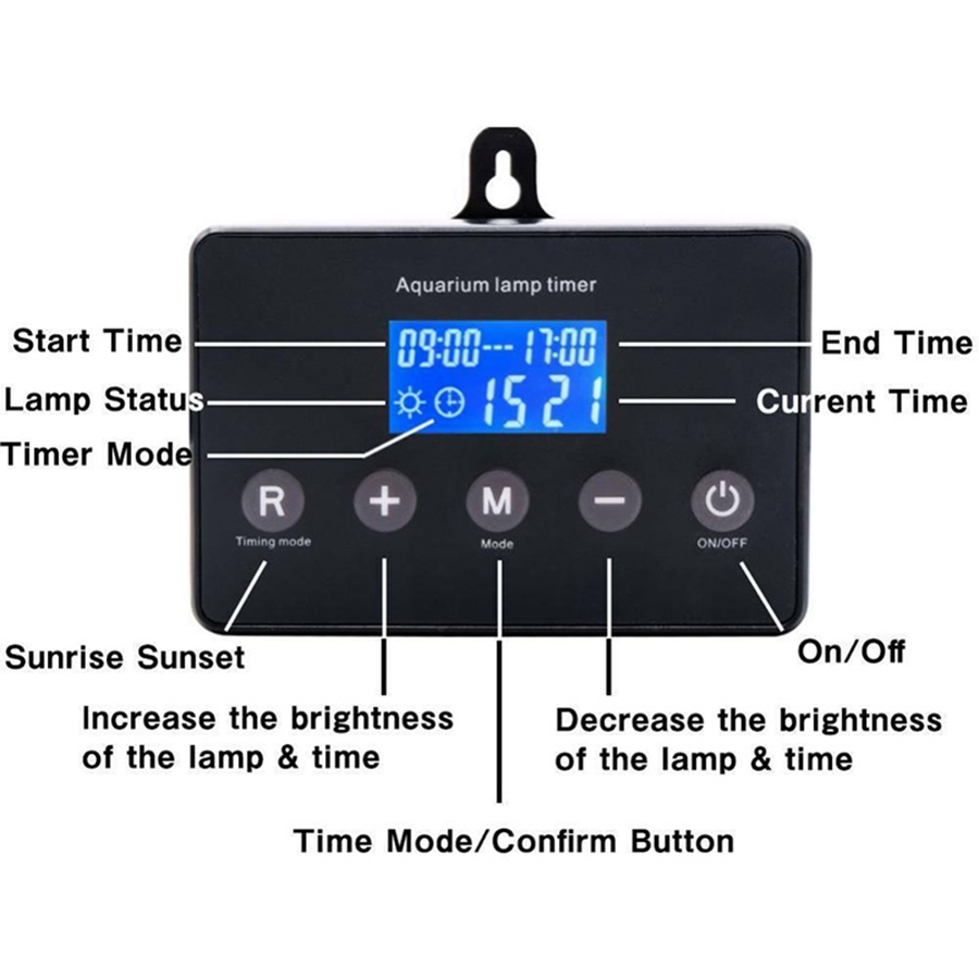 【Xiaofeng】Smart LED Aquarium Light Timer Controller Fish Light Controller and dimmer. 