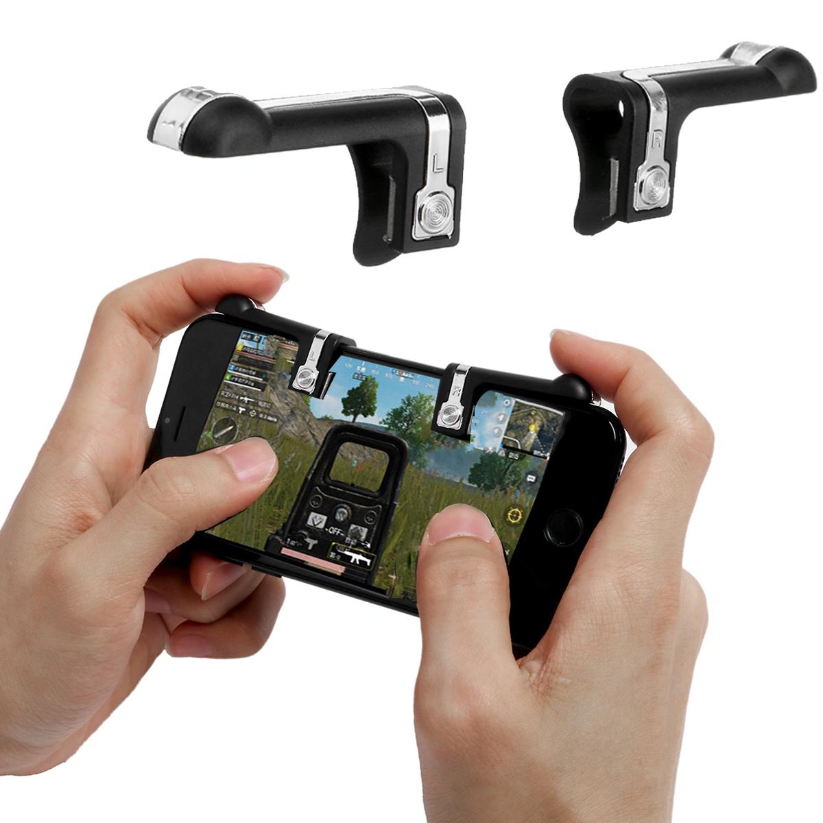V6.0 Mobile Gaming Gamepad Trigger L1R1 Fire Button Shooter For PUBG Controller