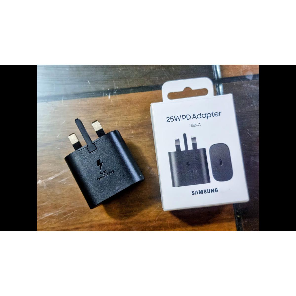 Samsung 25w Charger Surper Fast Charging UK 3 Pin Adapter Usb Type C PD PPS Quick Charging For Samsung Galaxy S20, S20 Plus, S20 Ultra, Note 10, Note 10 Plus, Note 20, Note 20 Ultra, S21, S21 Plus, S21 Ultra