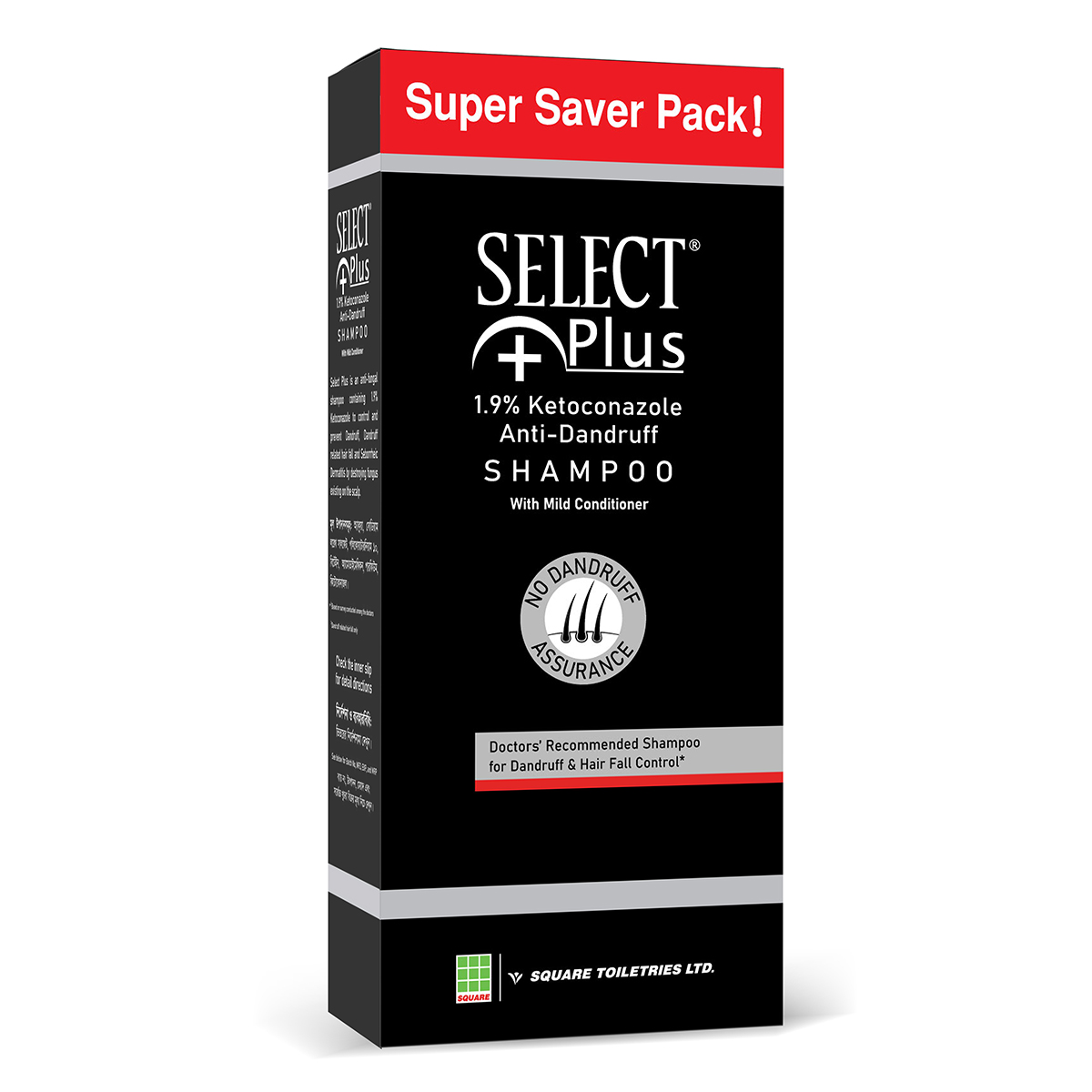 Select Plus Anti-Dandruff Shampoo 200ml