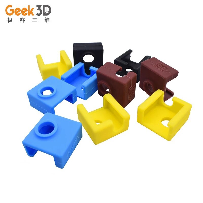 【3C VictoryEagle】MK7/MK8/MK10 Silicone Cover Heater Block Case Insulation cover Heated Block Warm Cover For 3D Printer