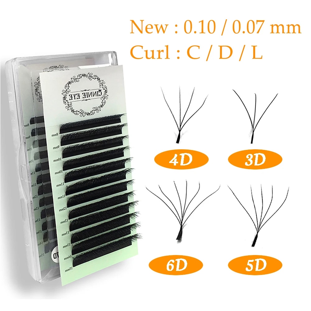 4D W Eylash Extension 5D 3D Russia Volume W Lash Fluffy Premade Fans Clover Mink Faux Cil Lashes Dolly Hybrid Eyelash 3D Cilios Abandon Abandon. 
