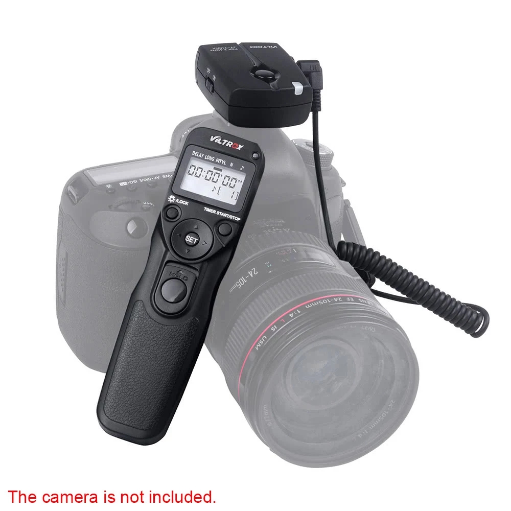 VILTROX Time Lapse Intervalometer Timer Remote Control Shutter with N3 Cable for Nikon D90 D600 D3100 D3200 D5000 D5100 D7000. 