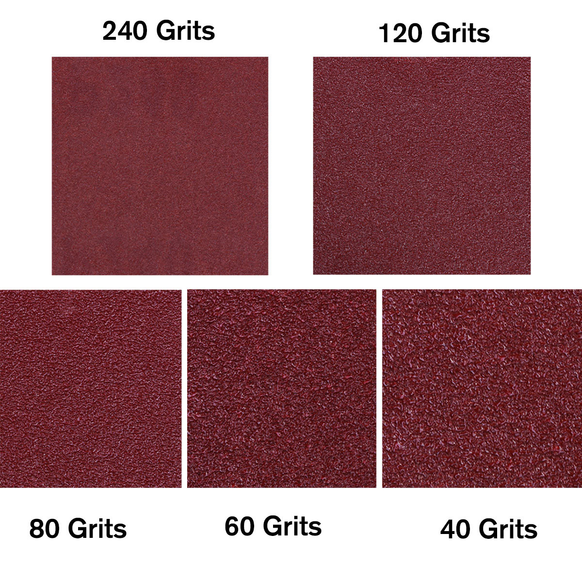 Pick For You 10pcs Sandpaper Sanding Sheet Pads Fits For Black