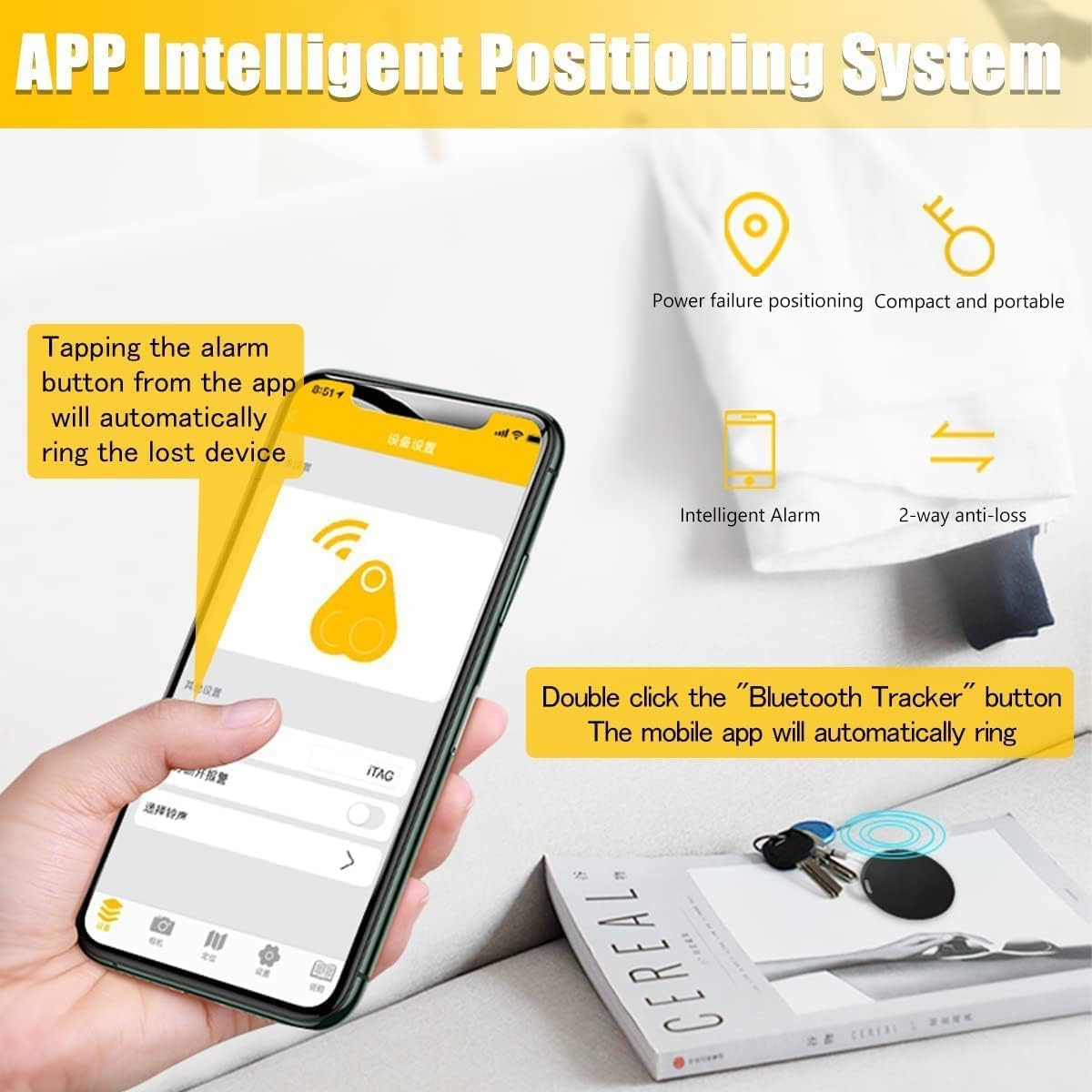Xiaomi Mini Smart Finder Portable Locator Bluetooth 4.0 Tag Tracker Children Wallet Locator Device Locator Anti Loss Location. 