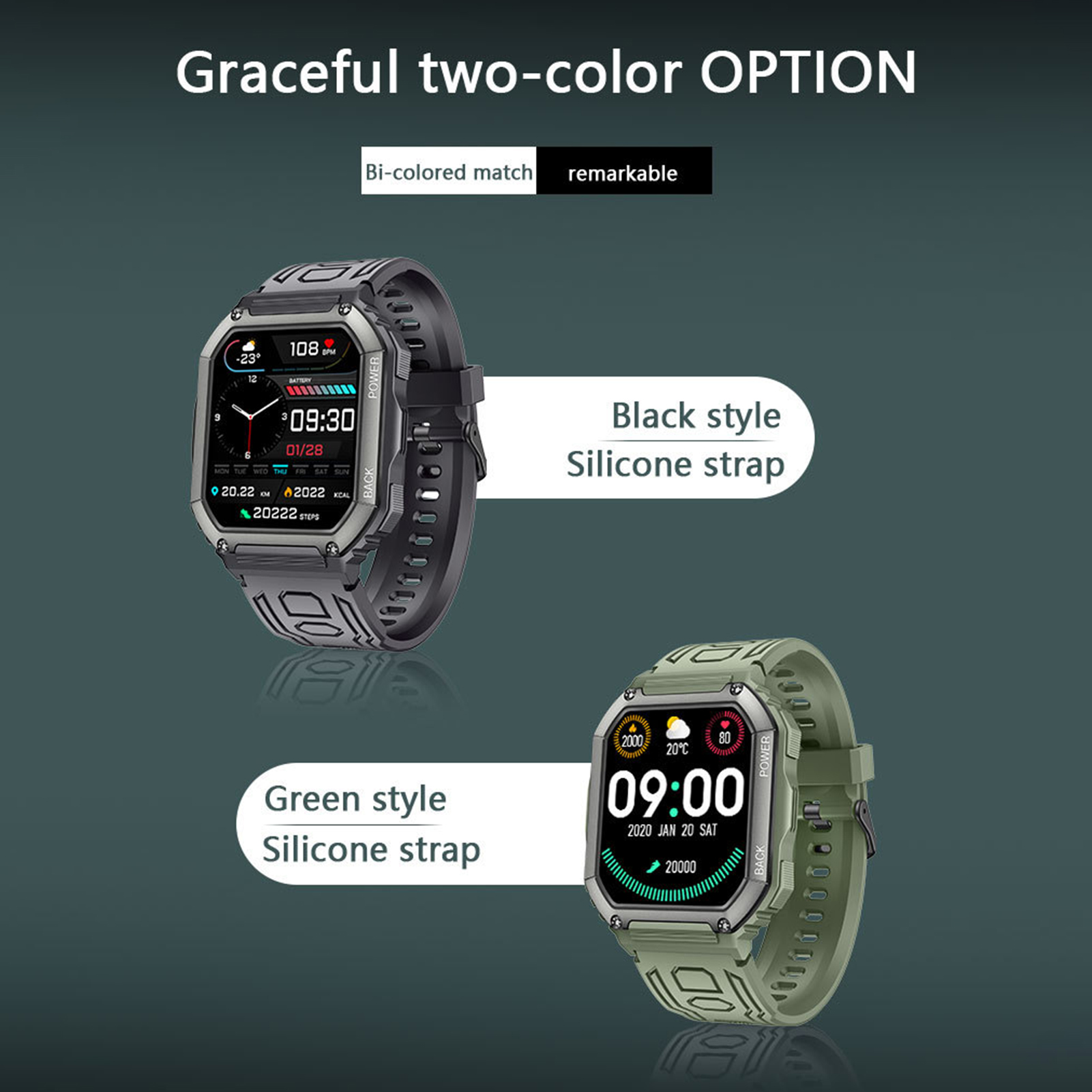 KR06 Dafit Sports Smart Watch Large Screen Multifunctional Low Power Consumption More Than 123 Sport Modes Electronic Watch Daily Life. 