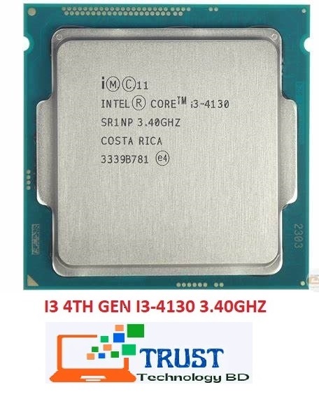 Intel Core i3 4th Gen Processor 3.40Ghz. 