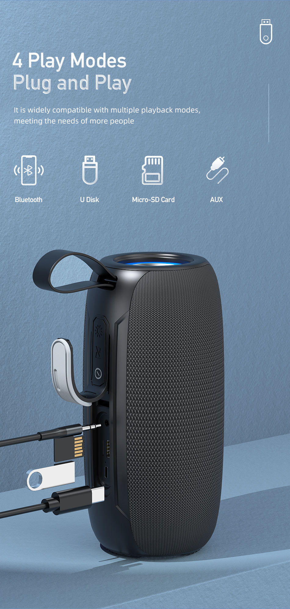 Awei Y370 Bluetooth Wireless Speaker IPX6 -11