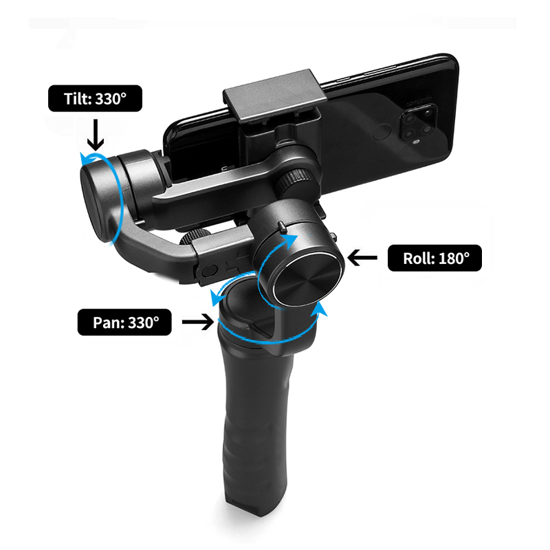 CYKE H4 Gimbal 3 Axis Cell Phone Control The Focal Length Professional Stabilizer Face Tracking Vlog Selfie Stick F6. 
