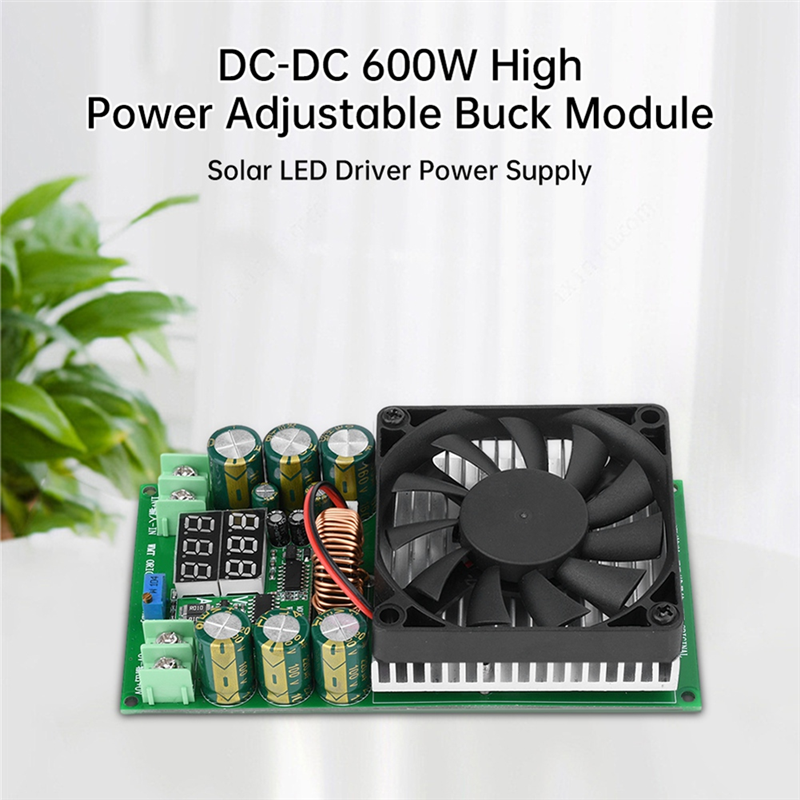 ARELENE 600W 30A DC-DC Buck Module CV CC Adjustable Buck Converter 120V 100V 96V 84V Display Solar LED Driver Power Supply. 