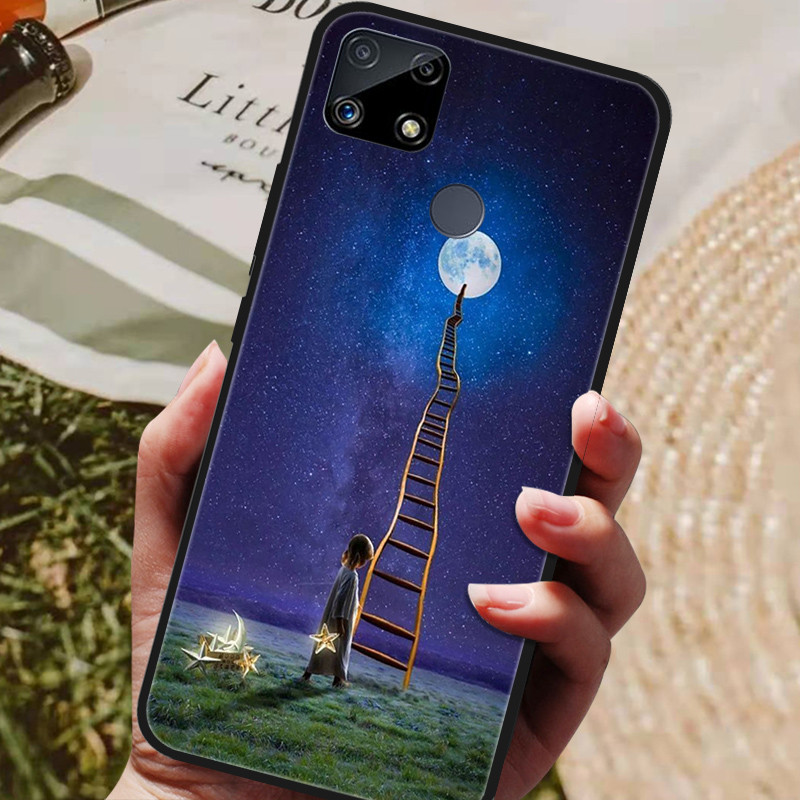 For Realme C25S Case Paint Silicon Back Cover Phone Case for Realme C25 C 25S C25 S Cases Realme C25s RMX3195 Soft bumper coque. 