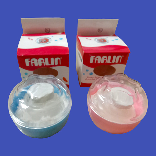 1 Ps Powder Puff Container Talcum Powder Container with Puff (Color as per stock). 