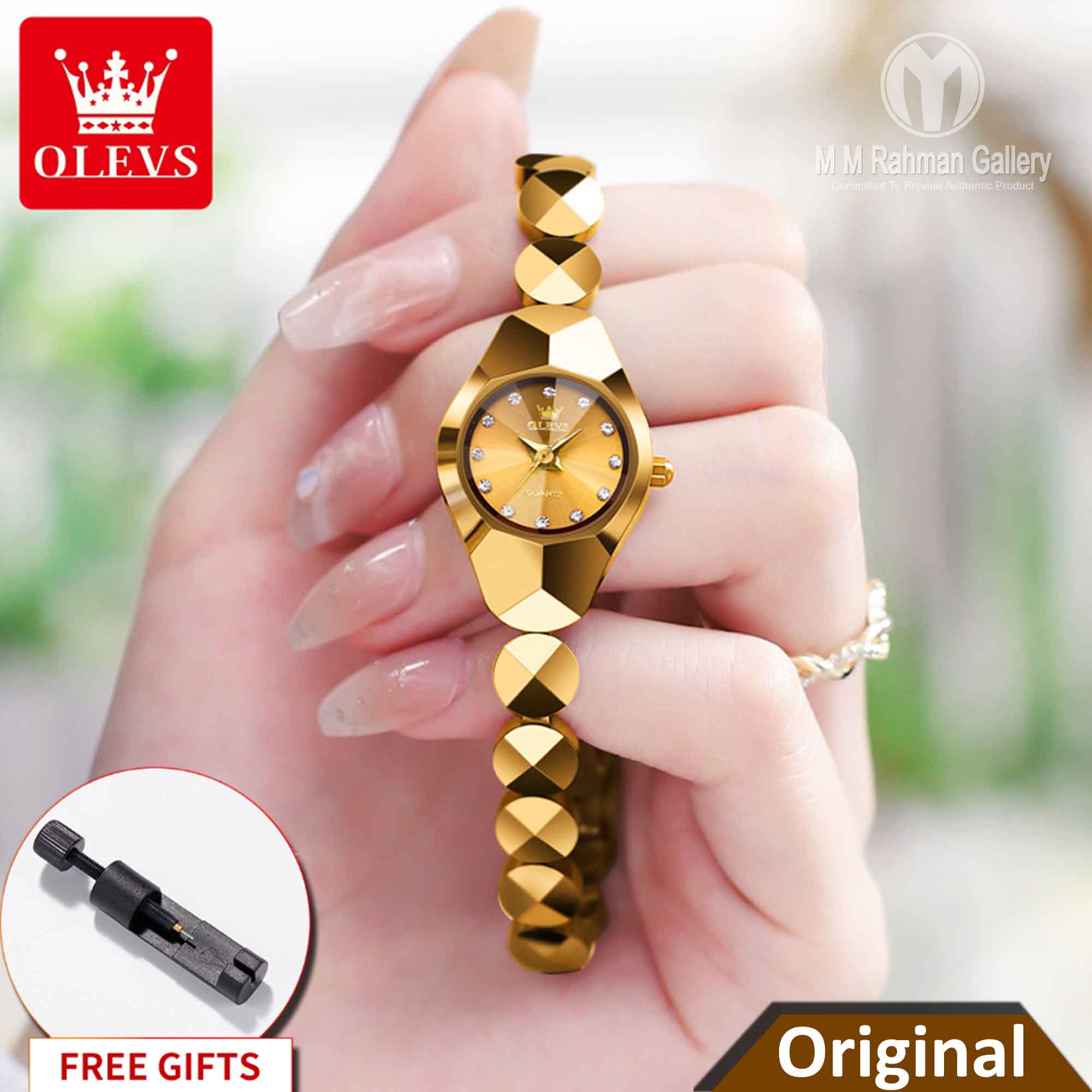 OLEVS 7007 Elegant Luxury Women Quartz Watch. 
