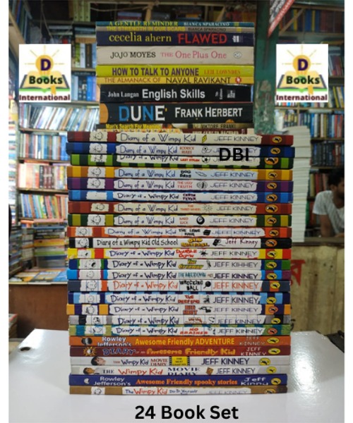 Diary of a Wimpy Kid 24 Book Set by Jeff Kinney. 
