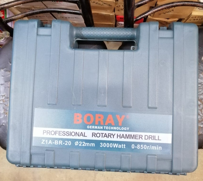 BORAY Rotary Hammer Drill machine 20-22mm 2000Watt 0-900r/min Professional Quality and Multi Function SAME AS PICTURE. 