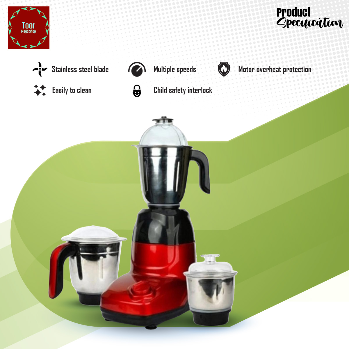 VISION 850W BLENDER VIS-SBL-020 (TYPHOON). 