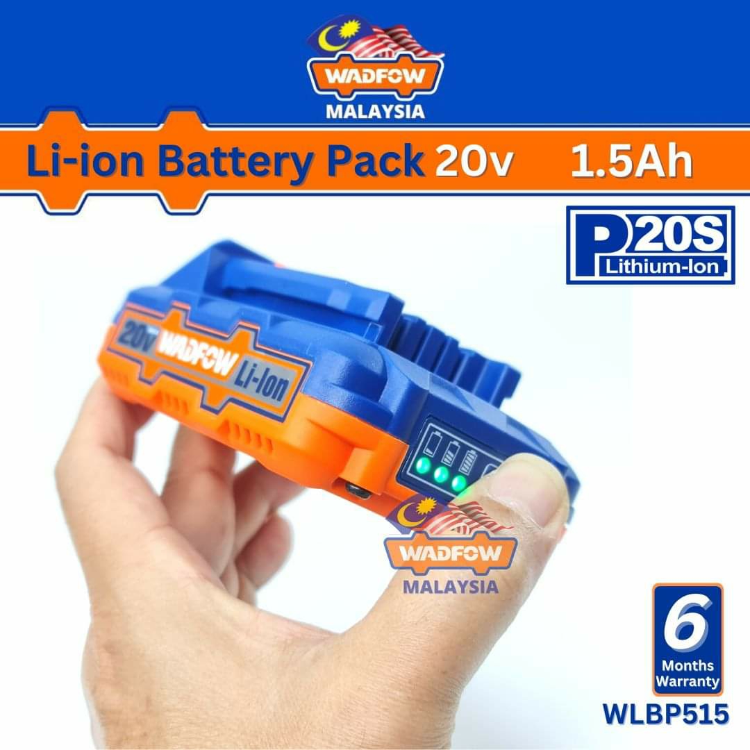 WADFOW 20V 1.5AH Lithium-ion Battery Pack  For P20S cordless tools  WLBP515. 