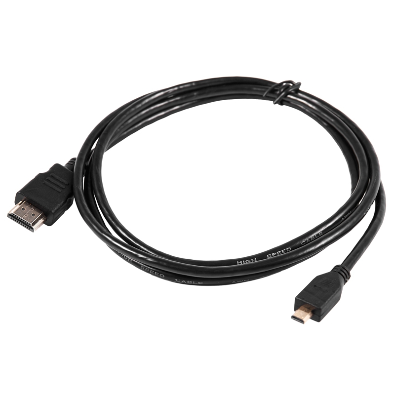 BRADOO- 1 Pcs 1.5M Micro-Hdmi To Hdmi Cable for Hd Tv Camera Gopro Hero 3 & 50Pcs Color Mixing Cable Cord Strap Hook Loop. 