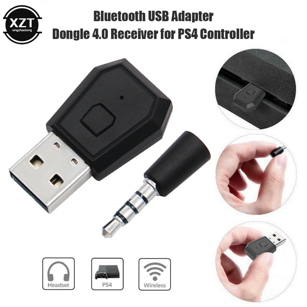 Bluetooth USB Adapter Dongle 4.0 Receiver For PS4 / SLIM / PRO Playstation Controller Bluetooth Headsets Headphone Receiver. 