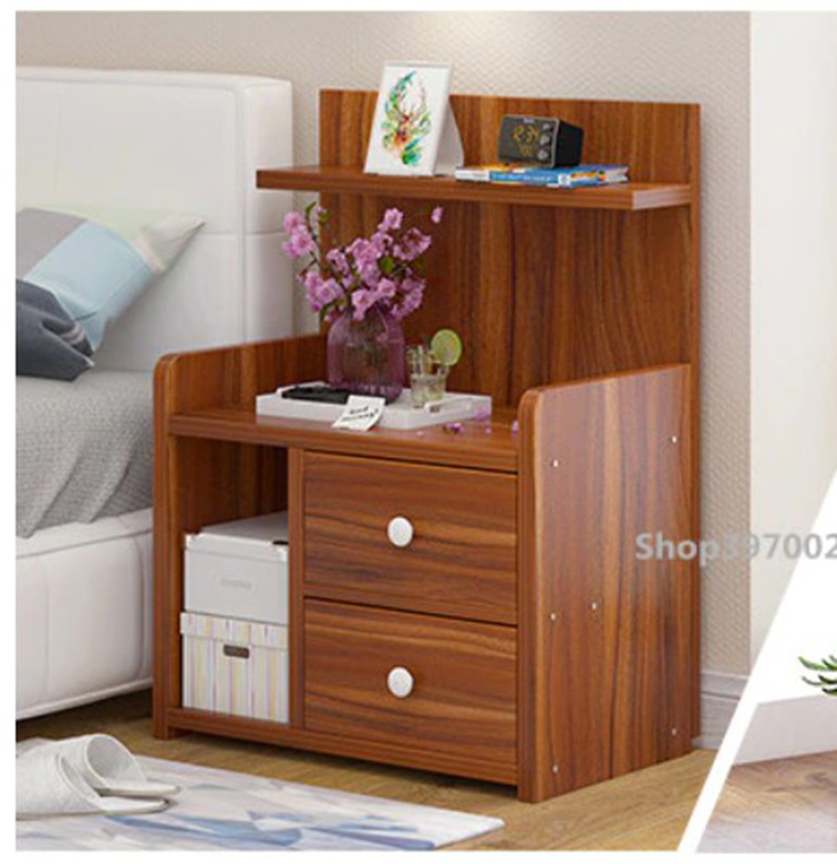 Furnisha Bedside Table With Storage Salve &  locker Drawers - Side Table. 