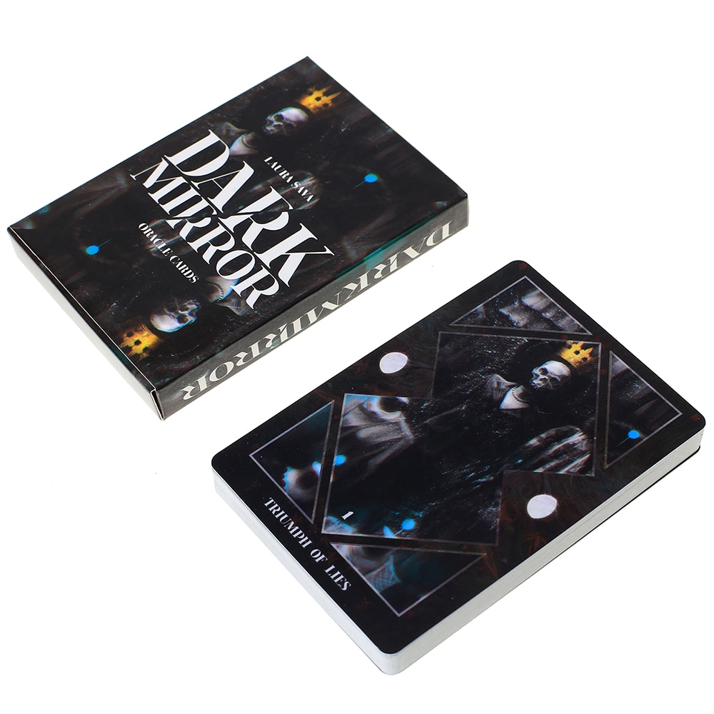 【happy one】44 Pcs Oracle Dark Oracle cards Oracle Card Board Deck Games Palying For Party. 