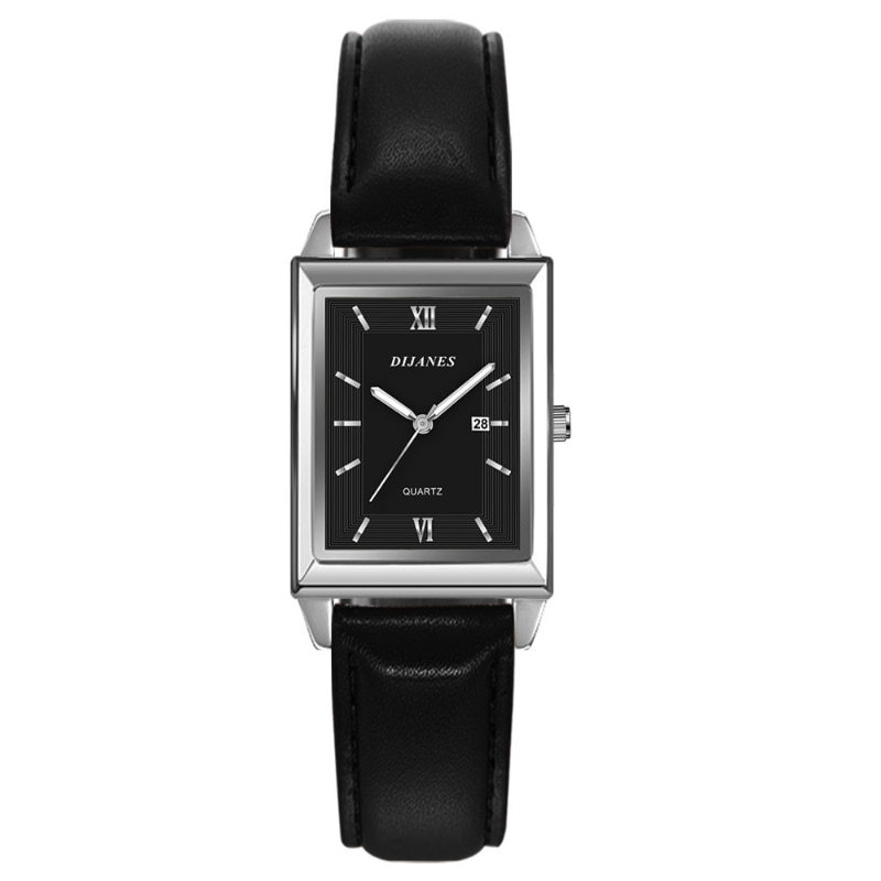 2023 Fashion Men's Watches for Men Rectangle Stainless Steel Mesh Belt Quartz Wrist Watch Man Casual Leather Watch reloj hombre. 
