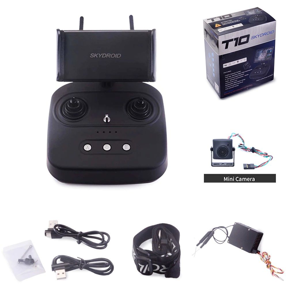 Skydroid T10 Transmitter + Receiver with Camera Long range 20km Data & 10KM Video Transmission. 