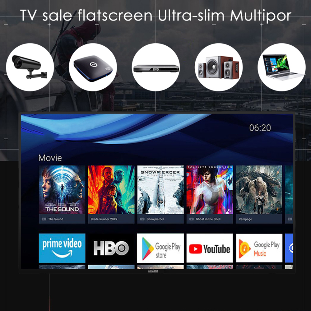 KuGou 32" TV FHD Frameless Android Smart TV. 