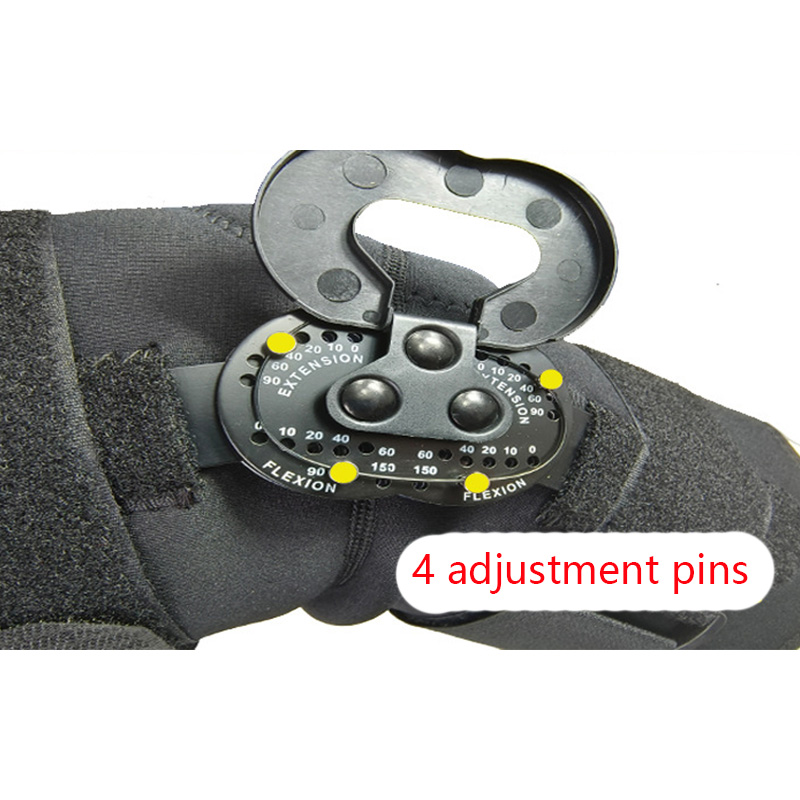 Hinged Knee Brace Adjustable Knee Support with Side Stabilizers of Locking Dials for Knee Pain Arthritis ACL PCL Meniscus Tear. 