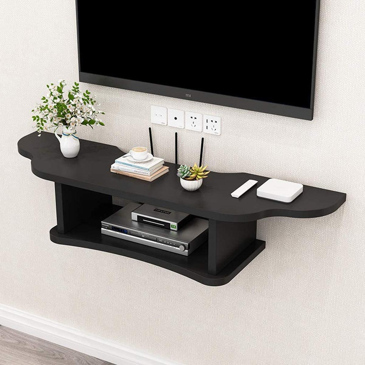 Modern Wall Mounted Media Console Floating TV Shelf TV Stand for Xbox One/PS4/Cable Box/DVD Players/Game Console