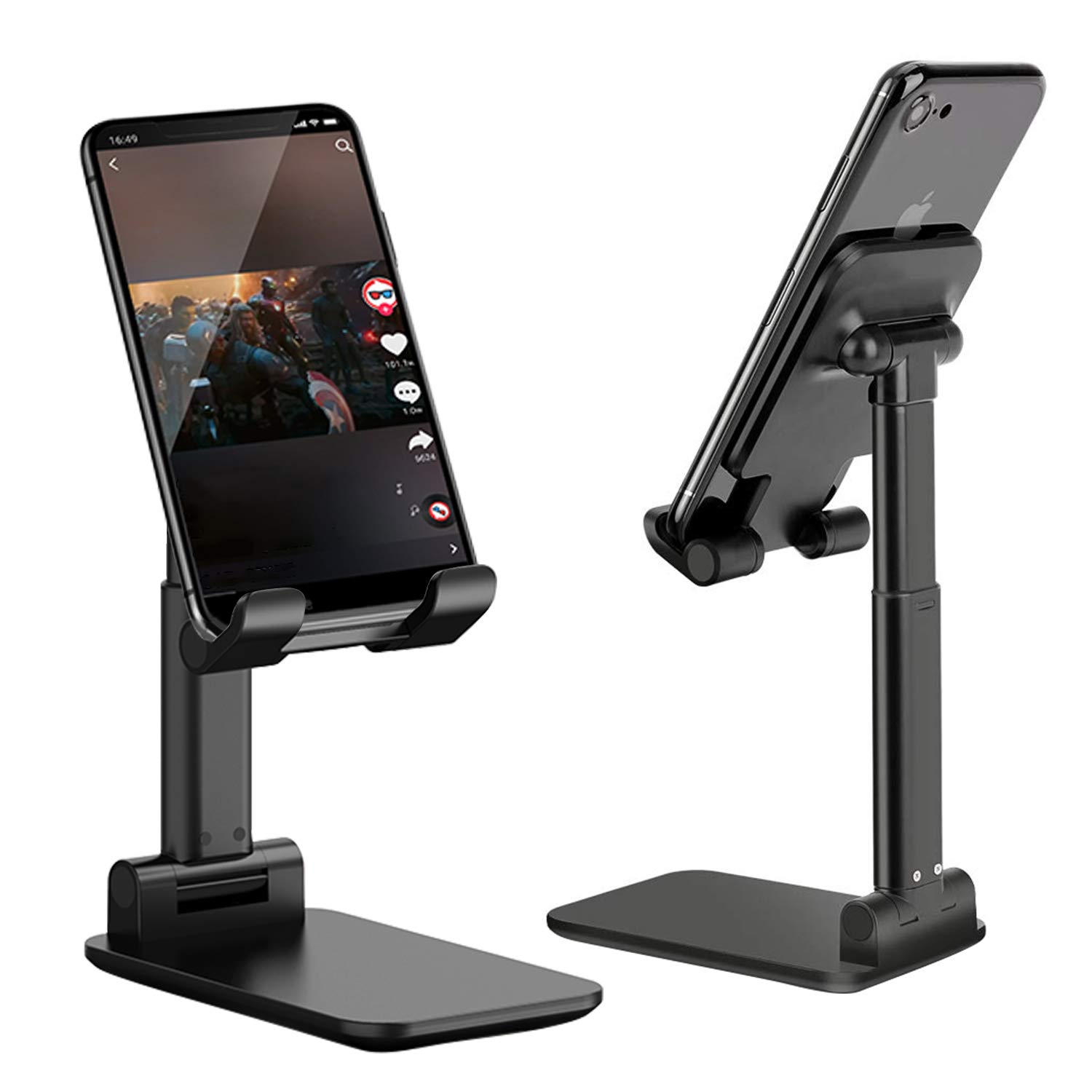 T1 Universal Ergonomic Collapsible Adjustable Desktop Tablet Mobile Phone Holder - Mobile Stand - Mobile Stand. 