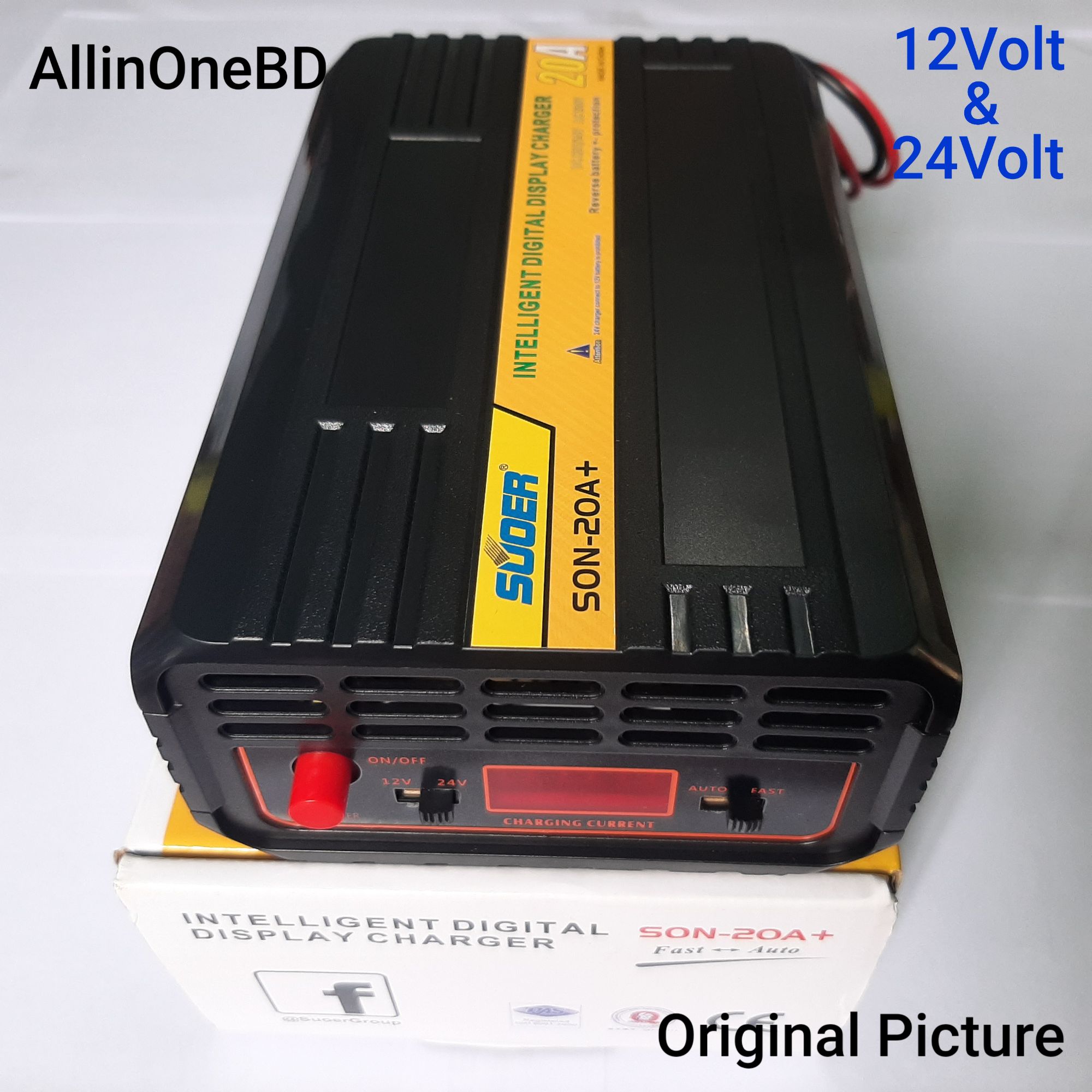 Battery Charge Full Auto 12 and 24 Volt 20AH Battery Charger - Fast and Efficient Charging for Multiple Battery Types - Your Reliable Power Solution. 