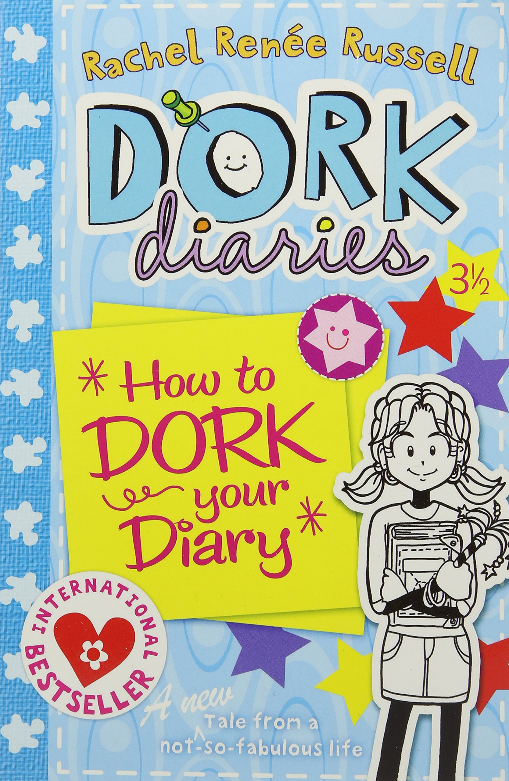 Dork Diaries 3 1/2: How to Dork Your Diary Paperback – White Paper Print
