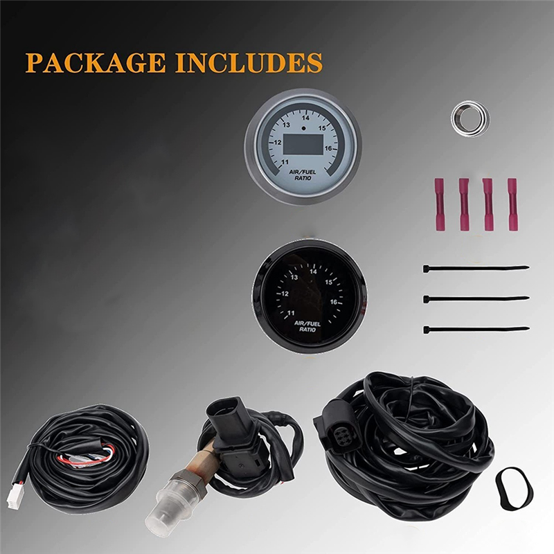 1Set Racing 30-4110 AFR 52mm Wideband O2 UEGO Controller Air Fuel Ratio Gauge AFR with 4.9LSU Oxygen Sensor 0258017025 Replacement. 