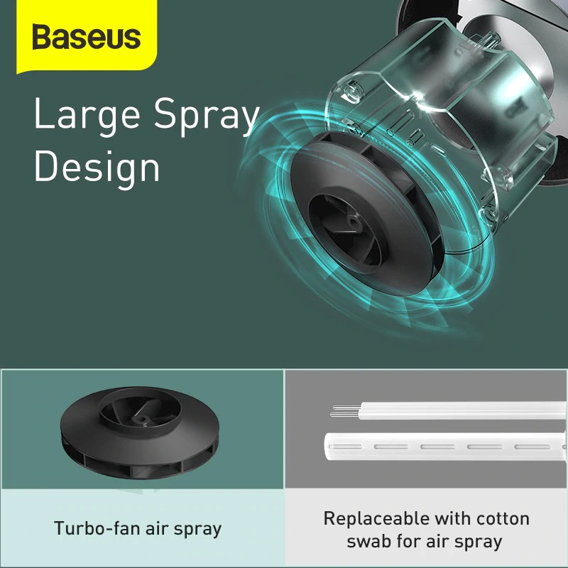 Baseus Car Air Humidifier Purifier Aroma Essential Oil Diffuser Auto Nano Disinfectant Diffuser Air Freshener For Home Office. 