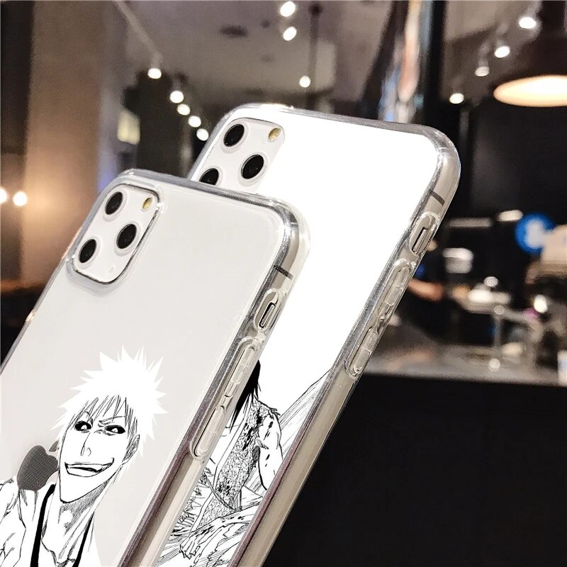 Anime Bleach Rukia Kuchiki Soft TPU Clear Coque For iPhone 11 12 13 Mini 14 15 Pro Max 10 XR XS SE3 2022 SE2 7 8 Plus Case Cover. 
