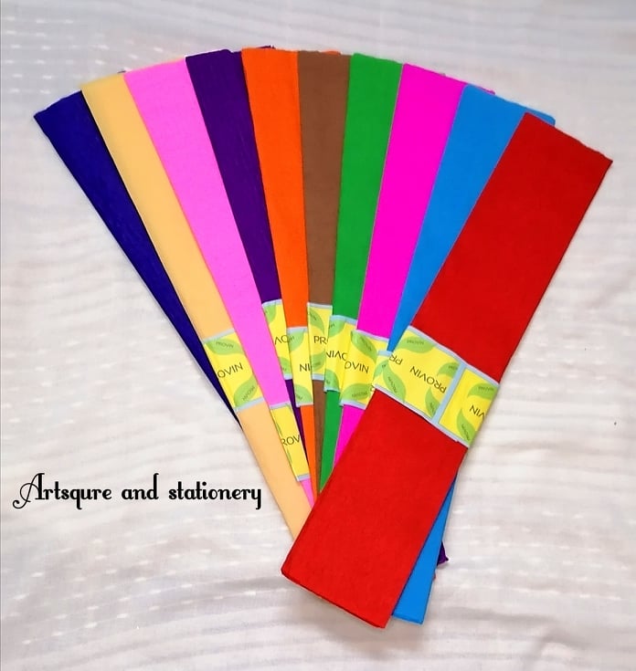 10 Different Color Craft Tissue Paper (20 wide x 80 long Inches) Pack Of 10. 