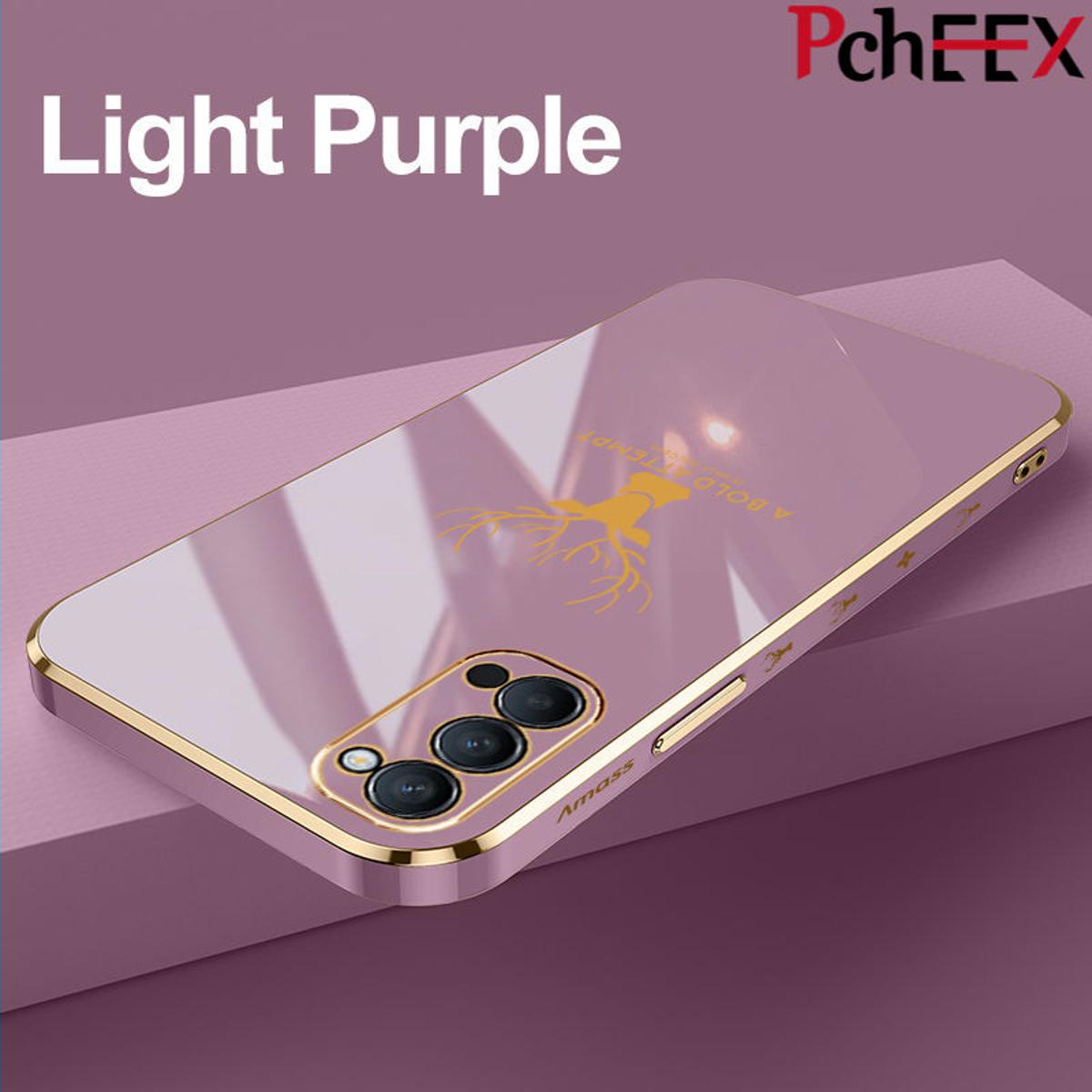 For OPPO Reno 4 Pro 5G Phone Case, Aesthetic Drop Resistant Straight Edge Electroplated Soft Shell