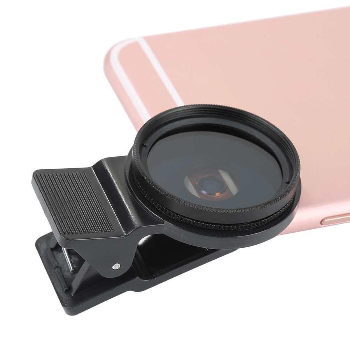 Hbuay Phone clip containing filter 37mm CPL +Protective Cap For Cell Phone