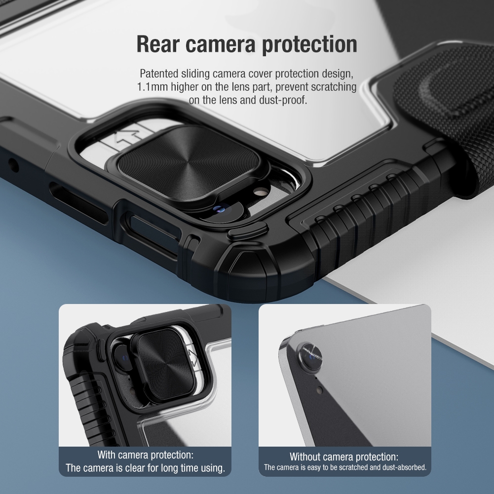 For iPad mini 6 NILLKIN Bumper Pro Horizontal Flip Case with Pen Slot & Holder & Sleep / Wake-up Function. 