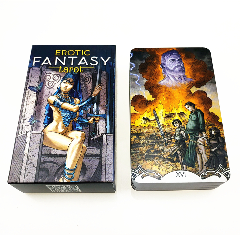 【Broad Sunlight shop】Erotic Fantasy Tarot Cards 78 English Tarot Deck Oracle for divination personal use deck board game