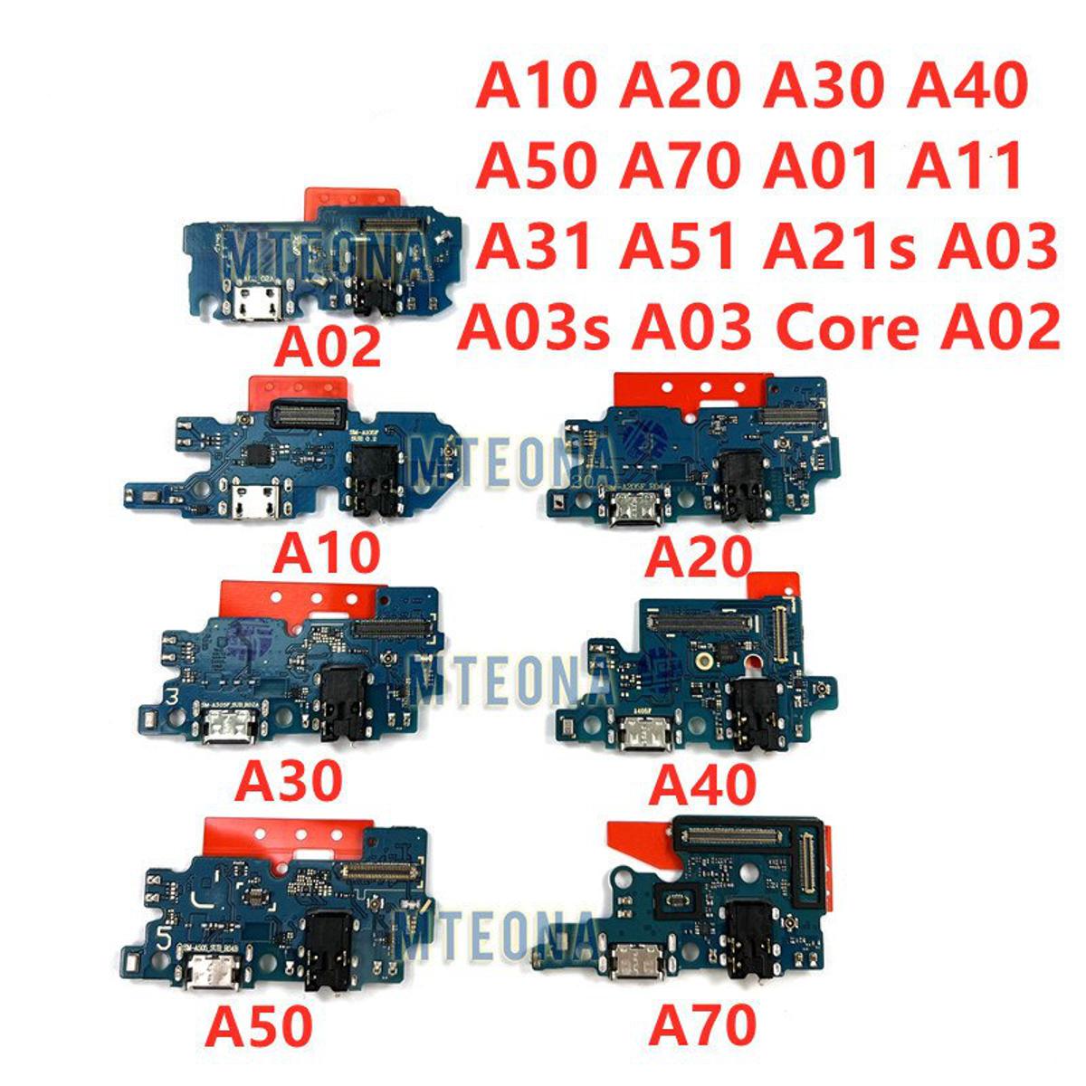 For Samsung A10 A20 A30 A40 A50 A70 A02 A11 A31 A51 A21s A03 A03s USB Charger Port Jack Dock Connector Charging Board Flex Cable