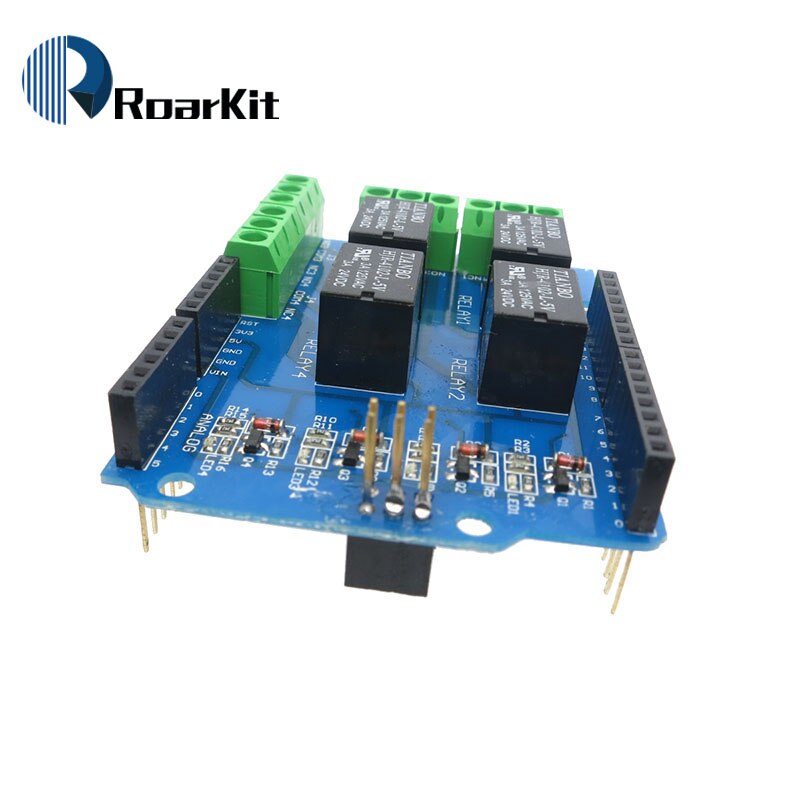 【Mary DAI Store】4 channel relay shield module, Four channel relay control relay expansion board for arduino UNO R3 2560. 
